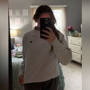 Cropped Champion brand plain crewneck